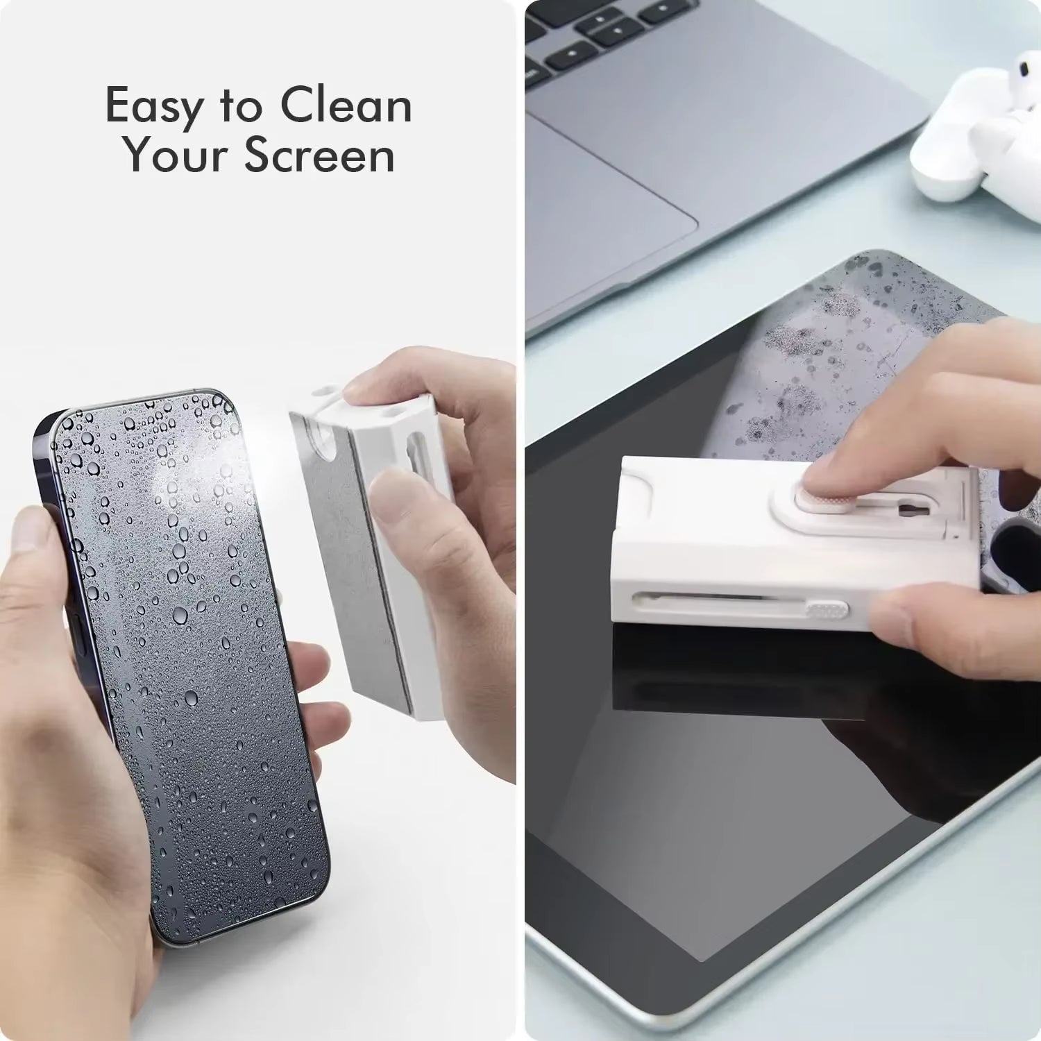 Ultimate 8-in-1 Tech Cleaning Kit - Portable Screen, Keyboard, & Headphone Cleaner for a Spotless Workspace Anywhere 